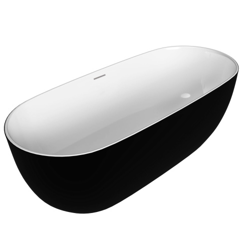 Ванна акриловая Grossman Classic GR-2502MB 160х80 отдельностоящая овальная с ножками